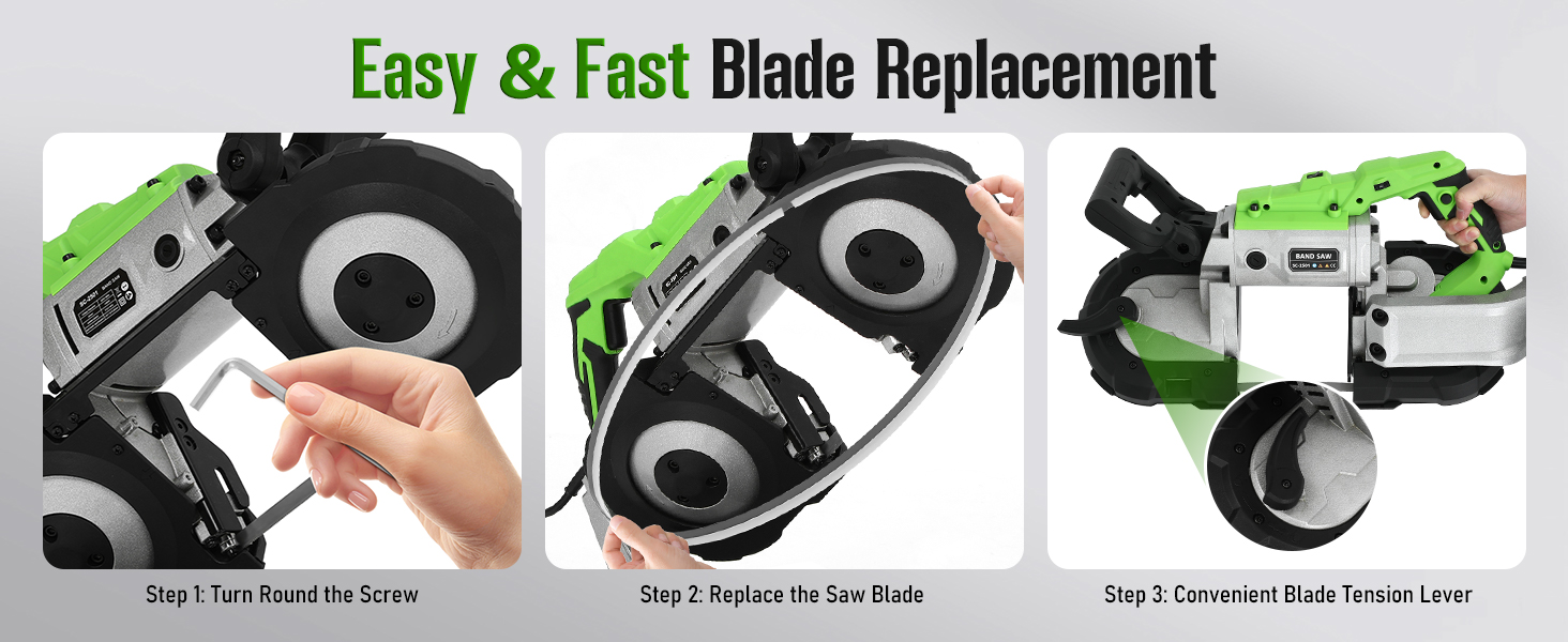 Easy & Fast Blade Replacement
