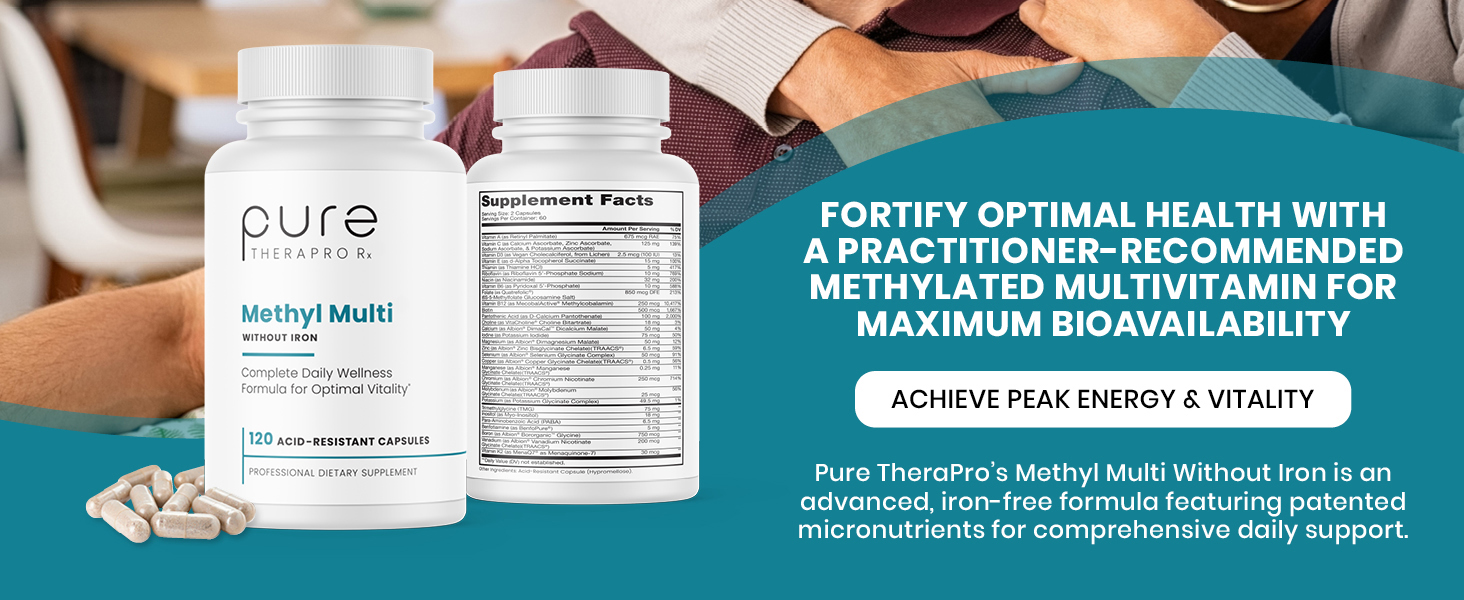 An advanced, iron-free formula