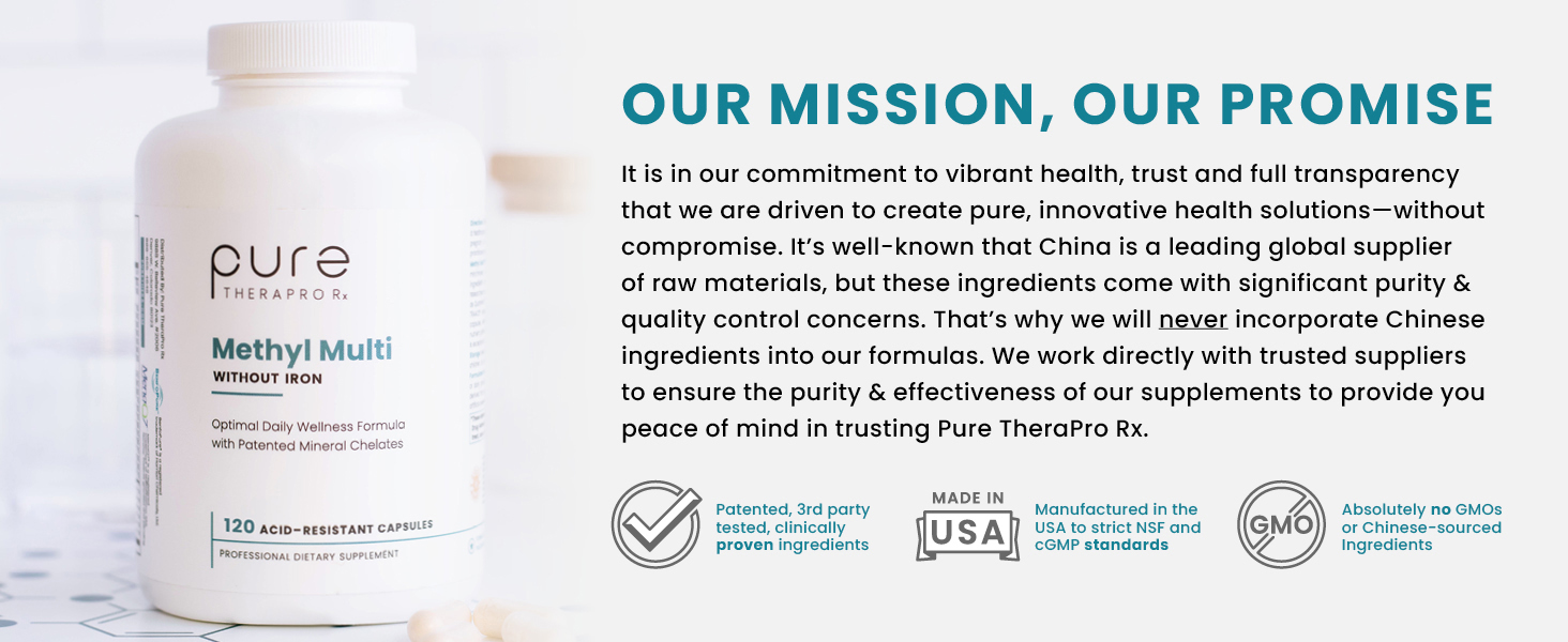 Our commitment is to pure, clean ingredients with full transparency