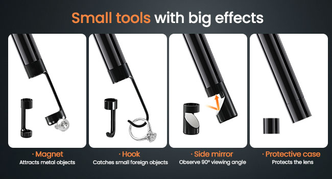 borescope camera with light