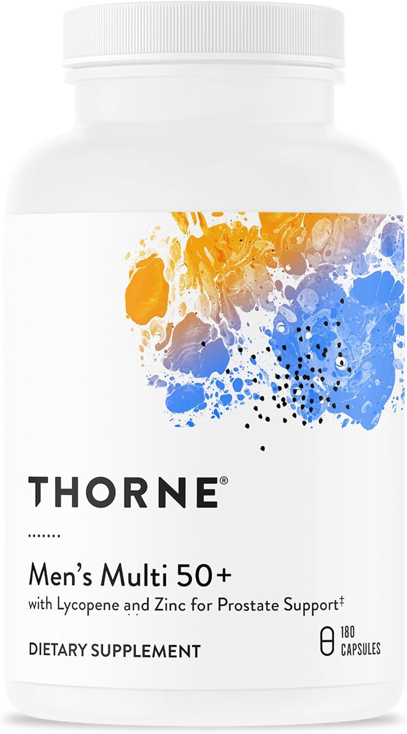 THORNE - Men's Multi 50+ - Comprehensive Daily Multivitamin with Vitamins A, B6, B12, C, D, E, Zinc & More - Support Heart, Brain, Prostate, Muscle & Immune Health* - 180 Capsules eBaydiy Tools