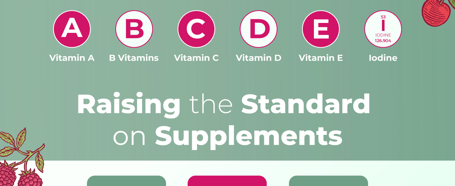 Women's Multivitamin Gummies, Cherry &amp; Raspberry, Org, 60 ct