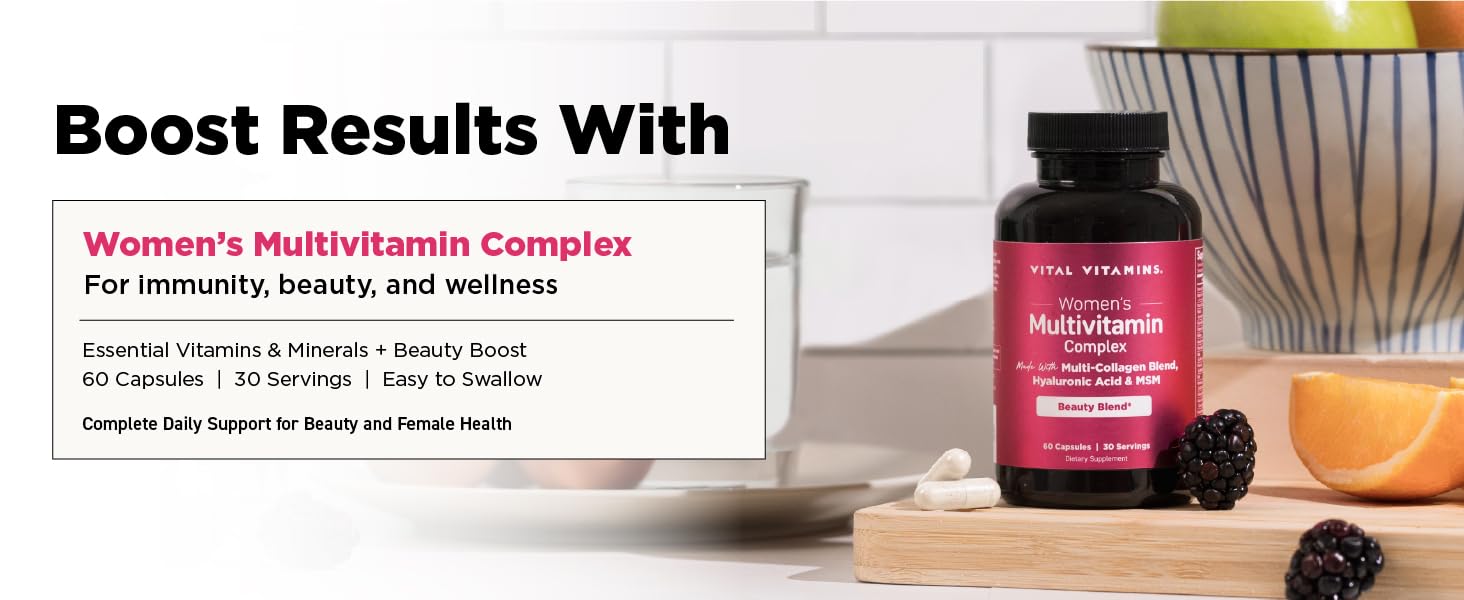 Boost results with women&amp;#39;s multivitamins complex