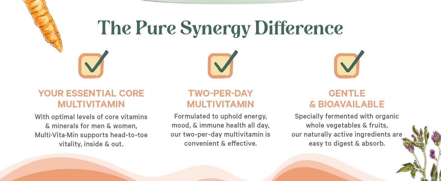 Your Essential Core Multivitamin, Twice-Daily Multivitamin, Gentle &amp; Bioavailable
