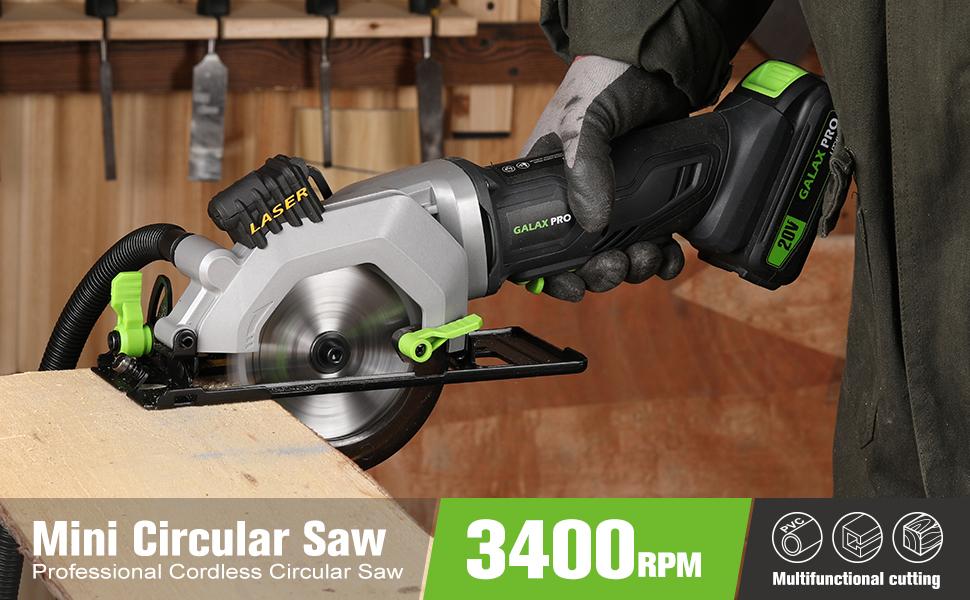 a circular saw with a circular saw blade