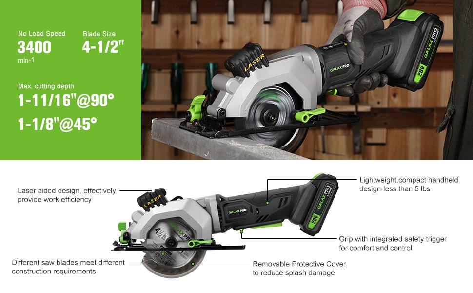 a person using a circular saw on a workbench.