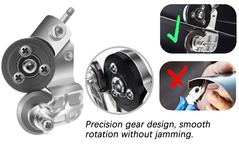 sheet metal cutter drill attachment