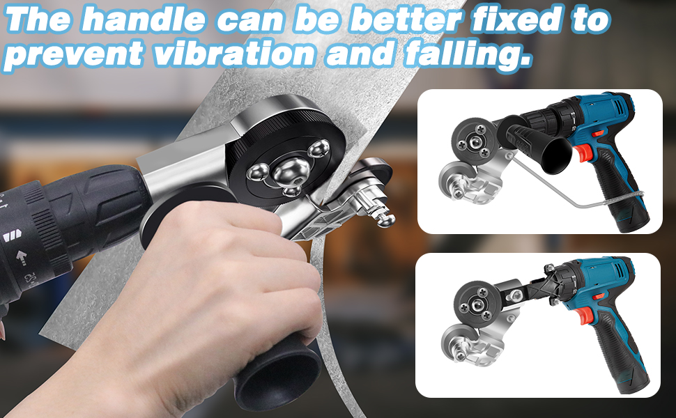 sheet metal cutter drill attachment