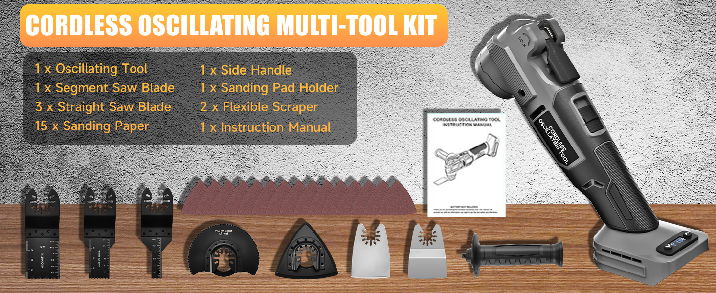 cordless oscillating tool