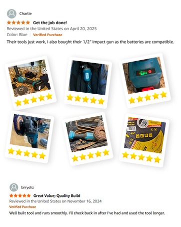 SEESII cordless angle grinder