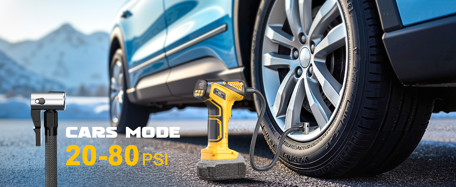 20v air compressor tire inflator
