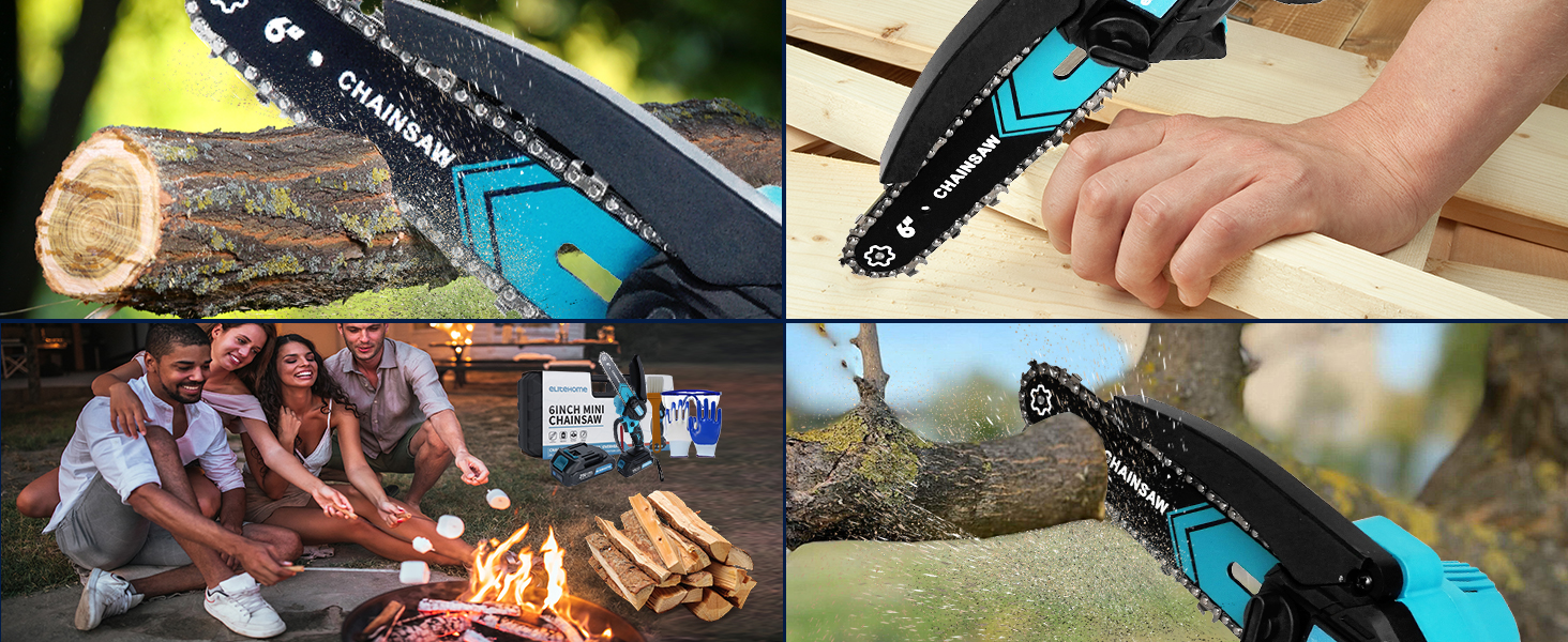 hand held chain saw battery powered