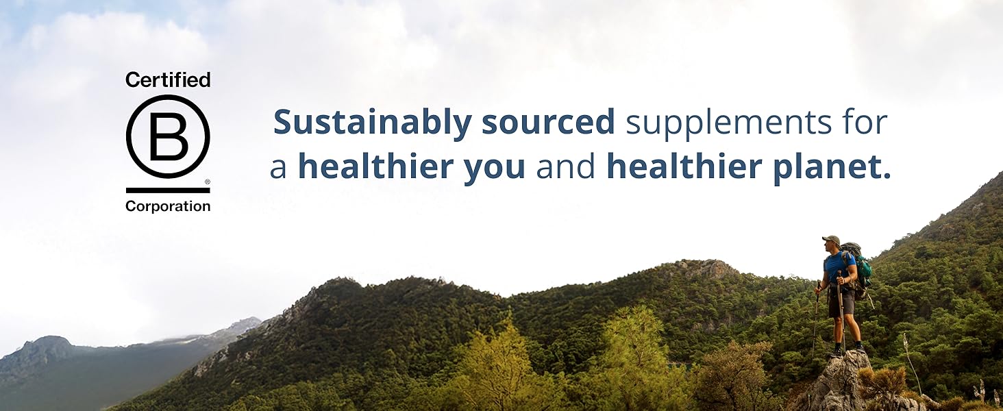 Sustainably sourced supplements 