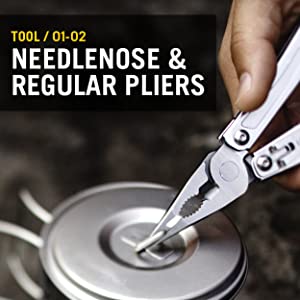 Rev Pocket Size Multitool with Package Opener and Screwdrivers, Stainless Steel