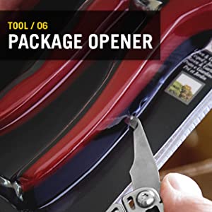 Rev Pocket Size Multitool with Package Opener and Screwdrivers, Stainless Steel