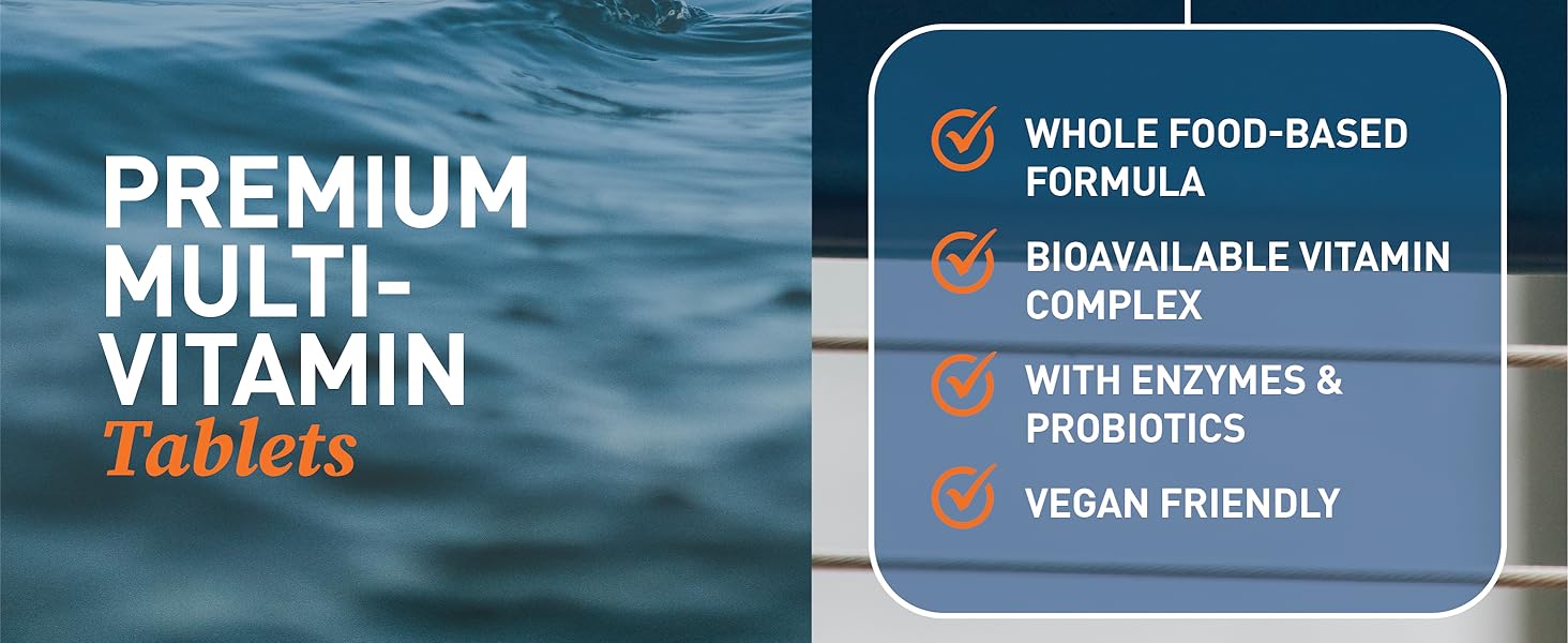 Premium multi-vitamin tablets multivitamin for women and men