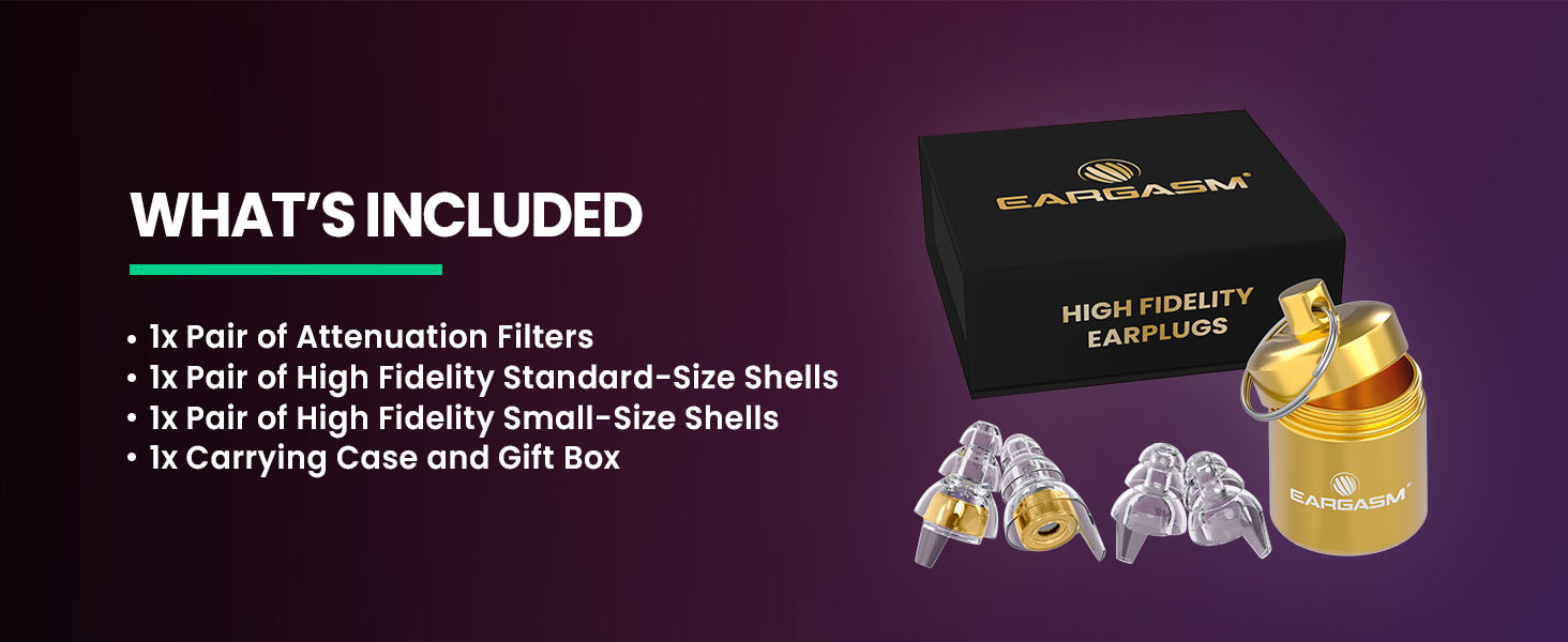 Eargasm High Fidelity Gold Earplugs