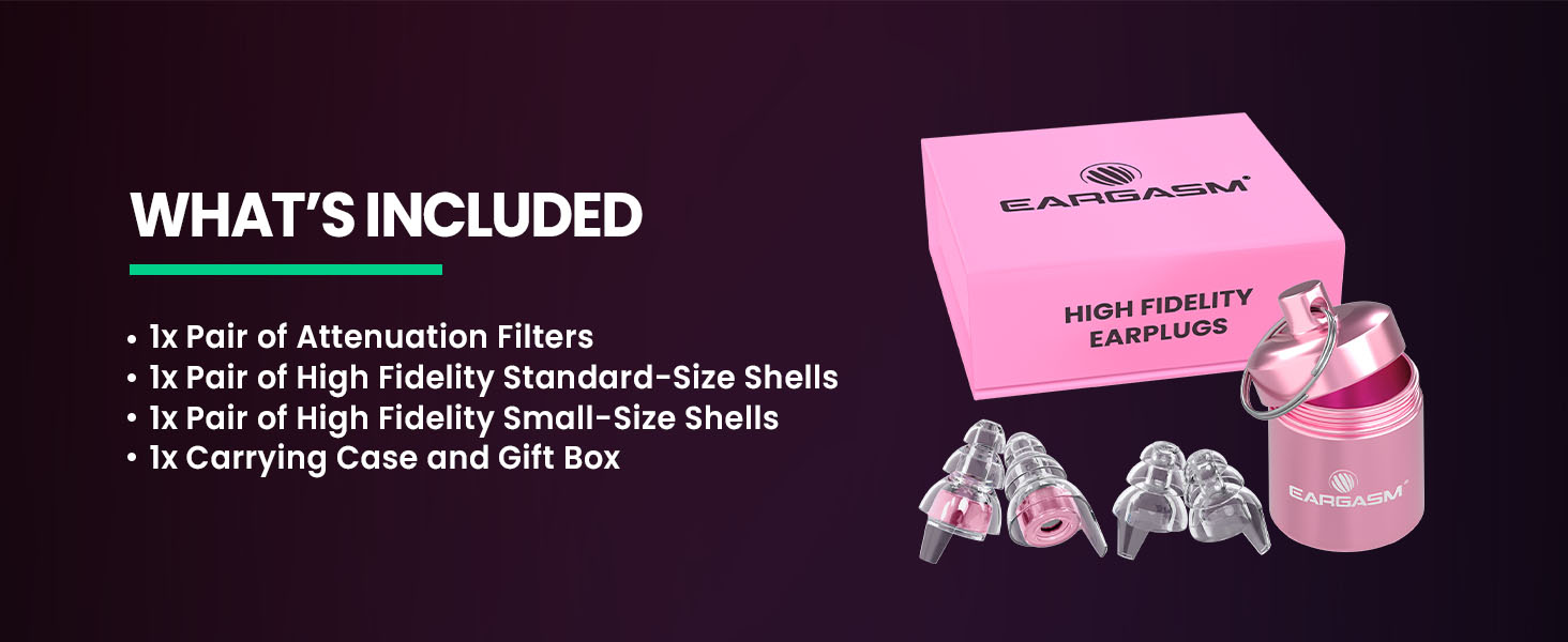 Eargasm High Fidelity Pink Earplugs