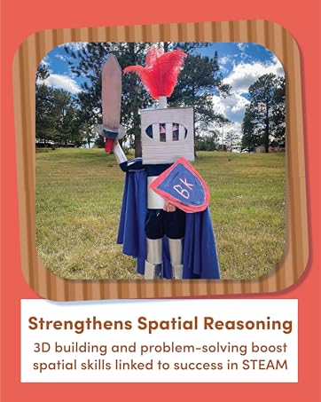 Strengthens Spatial Reasoning: 3D building & problem-solving boost spatial skills in STEAM