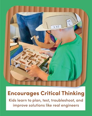 Encourages Critical Thinking: Kids learn to plan, test, and improve solutions like real engineers