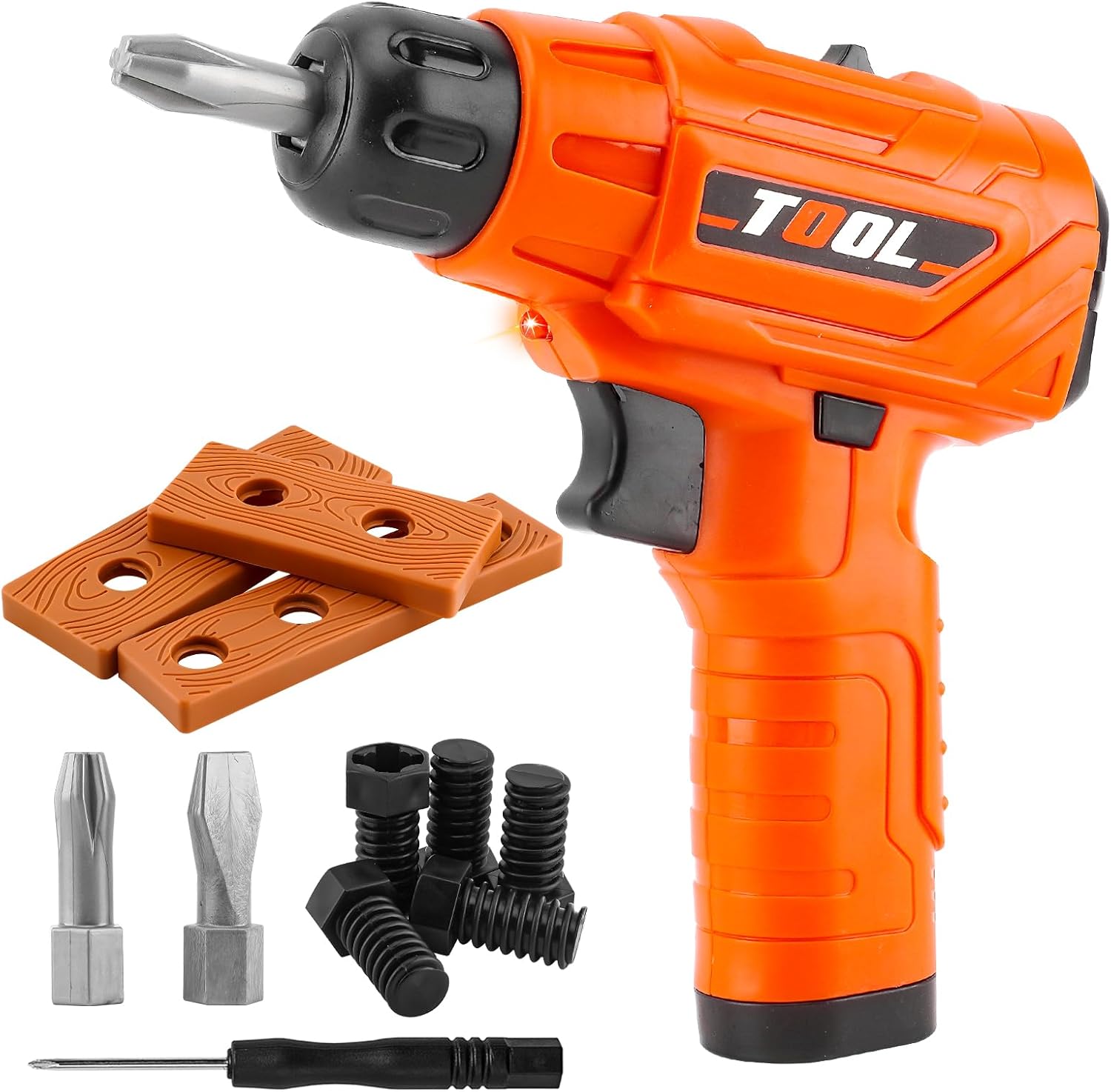 Toy Drill Set for Toddlers 1-3,Electric Power Kids Drill and Screw Set,Kids Pretend Play Tool with Realistic Sound & Action,Preschool STEM Toy for Home & Classroom, Ages 3+