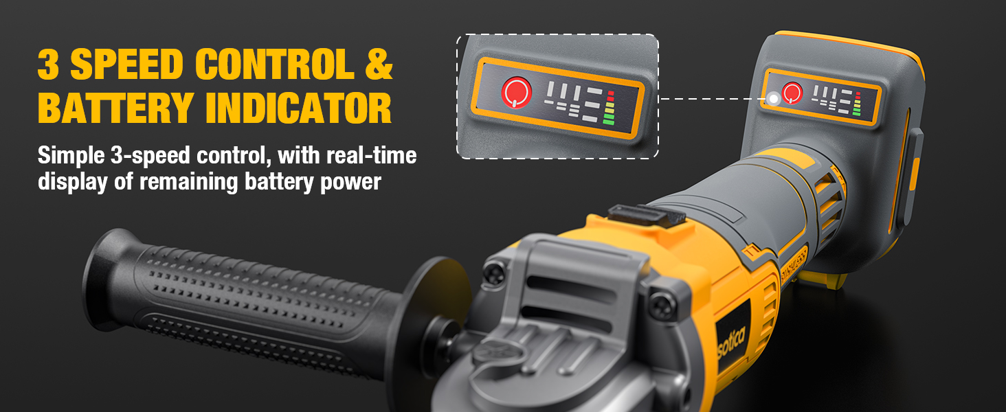 Angle Grinder Cordless for Dewalt 20V Max Battery