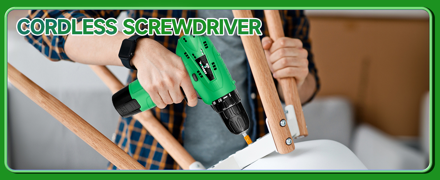 12V Power Drill Set with Battery and Charger