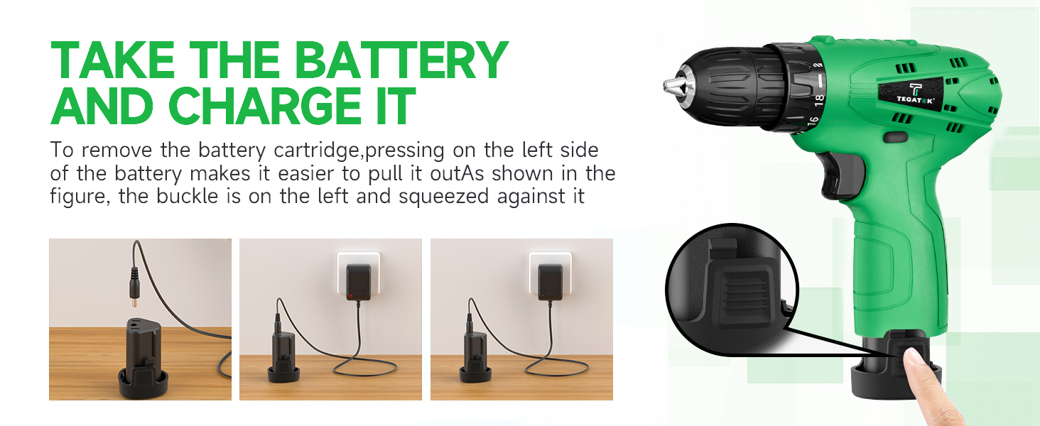 3/8'' Keyless Chuck,18+1 Torque Setting with LED Electric Drills Set