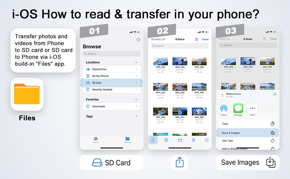 sd card reader for iphone