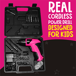 real cordless power drill designed for kids