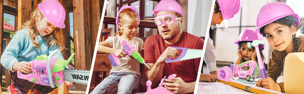 REALISTIC TOOL FUNCTIONS, INSPIRES IMAGINATIVE PLAY