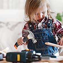 Kids real tool box, tool belt and childrens tools 