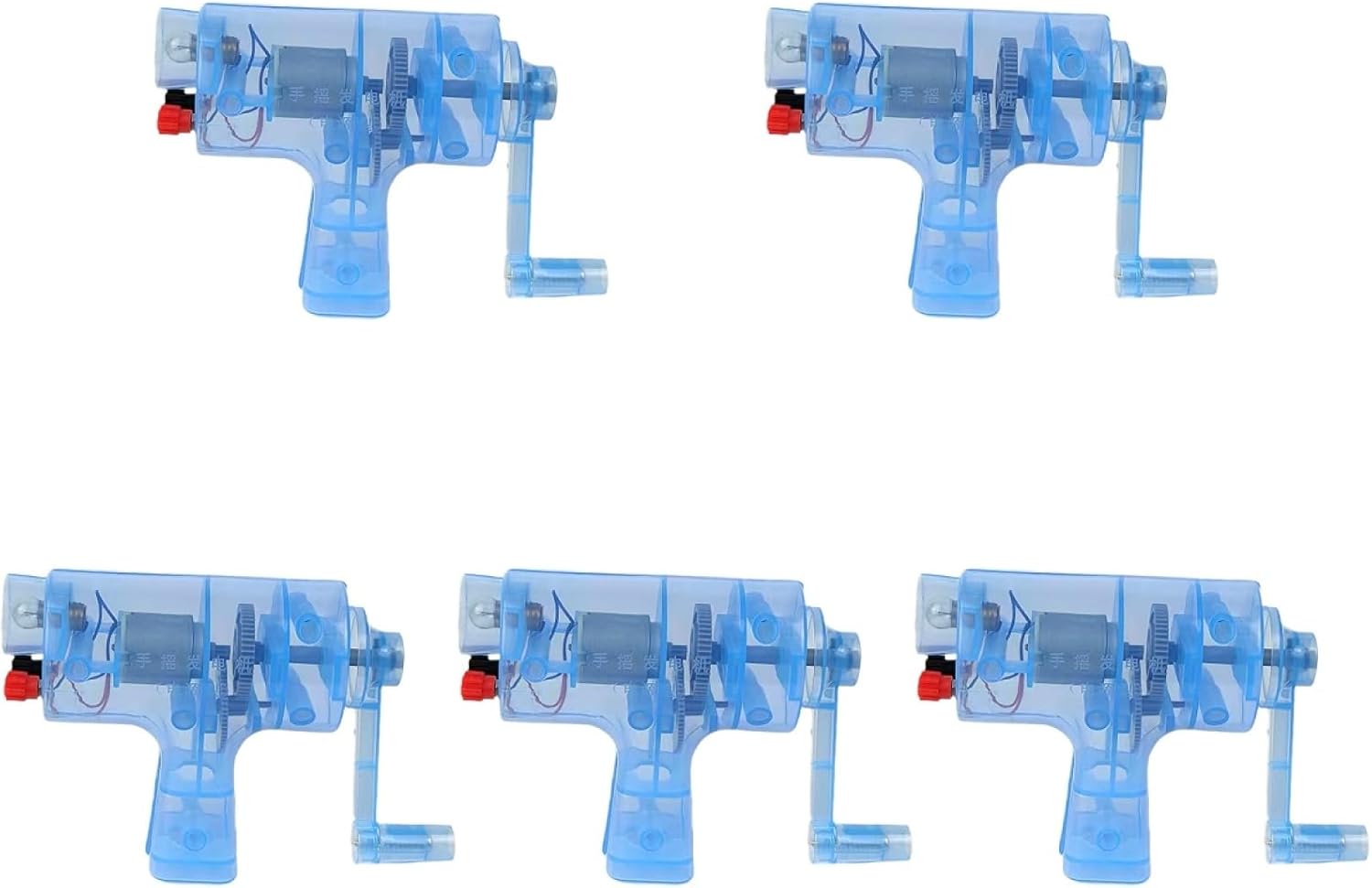 GANAZONO Hand Crank Generator Kit for Kids Educational Physics Science Experiment Portable Miniature Power Generator Teaching Tool 5.3 Inch