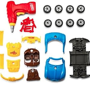 Toy car assembly kit educational STEM gift 30 pieces realistic engine light up build set ages 3 4 5