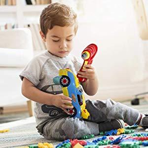 Motor skills activity 2 way power drill interactive vehicle parts modification toddler engineering