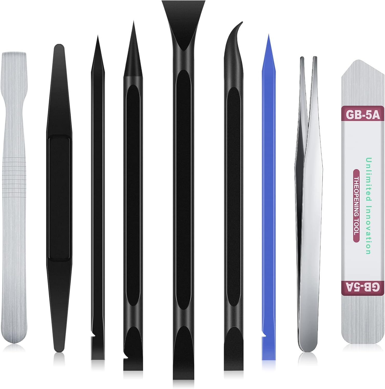 9 Pcs Plastic Scraper Crevice Cleaning Tool Ticket Scratcher Tool Carbon Fiber Non-scratch Scraper for Removing Stickers, Labels, Oil Stains, Food, Dirt eBaydiy Tools