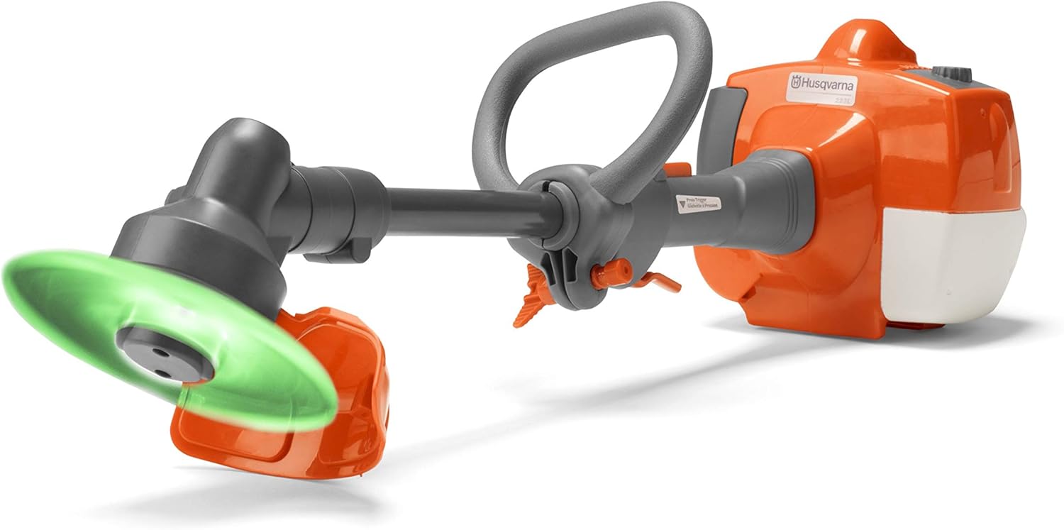 Husqvarna Toy Trimmer with Realistic Sounds and Light-Up Trimmer Line, Toy Weed Eater for Kids Ages 3 and Up