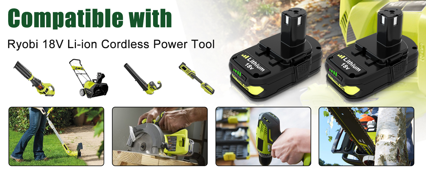 compatible with ryobi 18v power tools