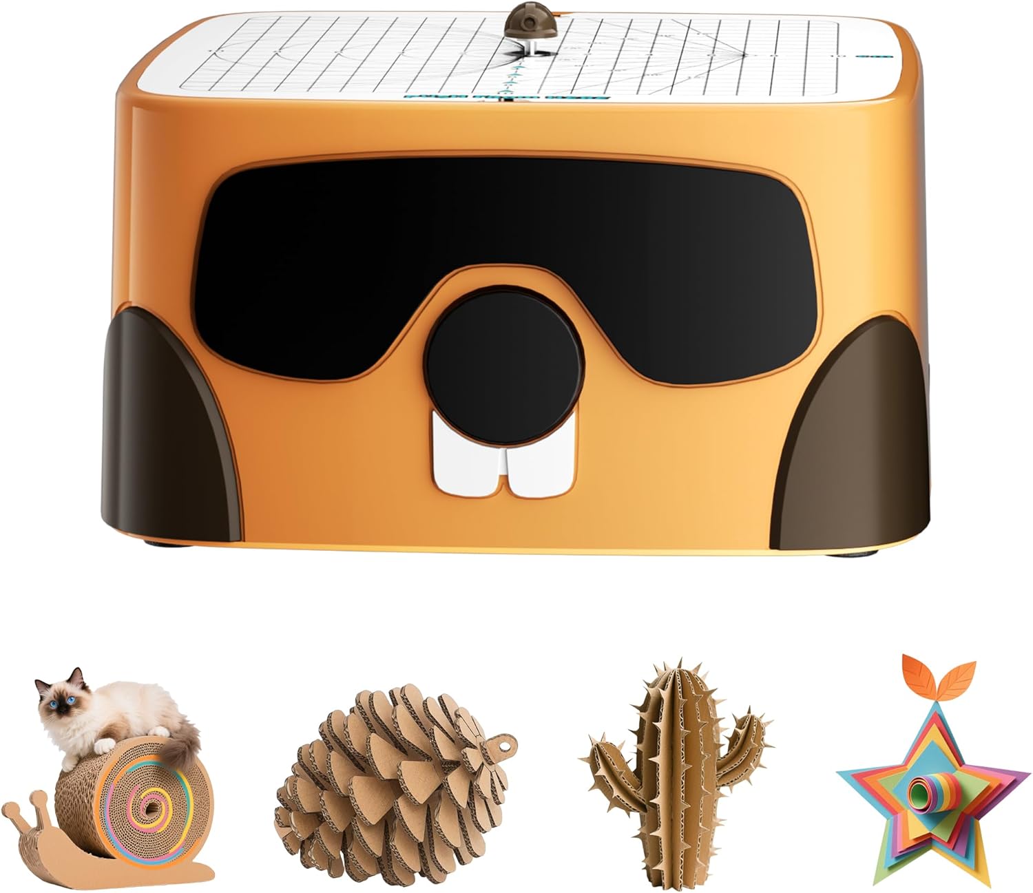 ACMER Cardboard Tools for Kids, Safe DIY Cardboard Construction Tool Kit, Cardboard Cutter for Kids Toy for Boys and Girls, Perfect for Family, Friends, Creativity Projects 3D Models