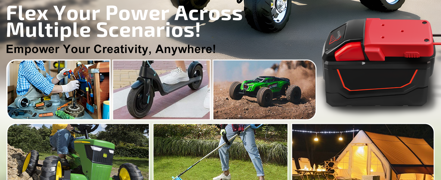 18V for Milwaukee M18 Battery Adapter for Power Wheels Power Tool Drill Battery Adapter