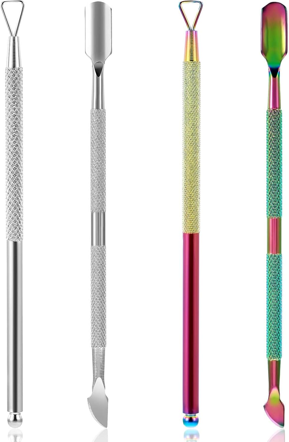 4PCS Lotto Scratcher Tool, 2 Style Multi-Use Lottery Ticket Scratcher Tool, Stainless Steel Scratchers for Lottery Tickets, for Tickets, Stickers, Labels, Films, Get Rid of the Dead Skin eBaydiy Tools