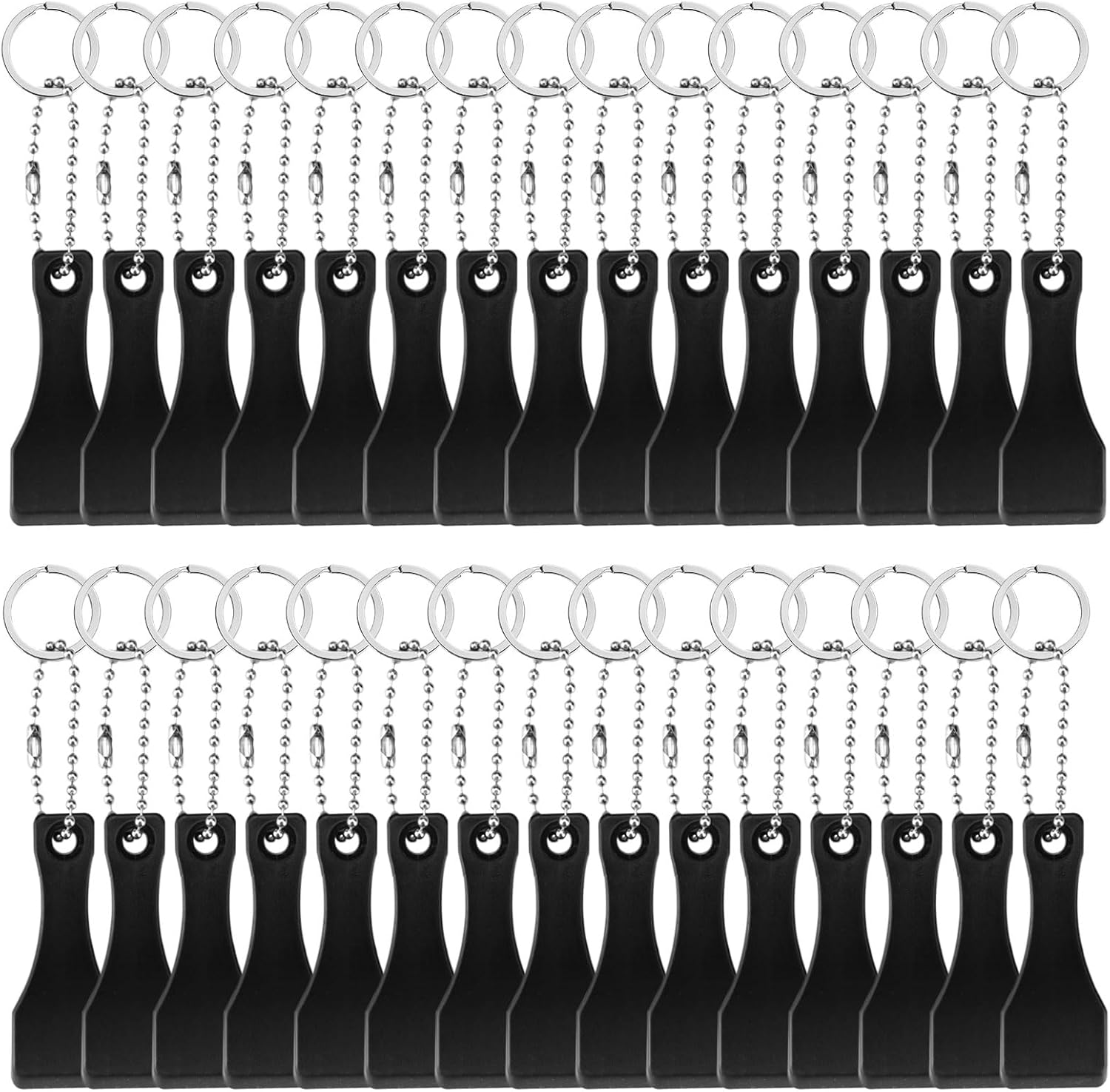 30 Pcs Lottery Ticket Scratcher Scratch Off Scratcher Tool, Lotto Scratcher Keyring, Portable Plastic Scraper Tool for Lottery Tickets Stickers Labels Films Sublimation Multifunction (black) eBaydiy Tools