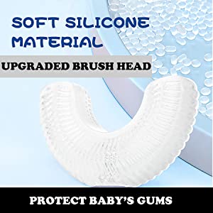 Food Grade Silicone U Shaped Brush Head