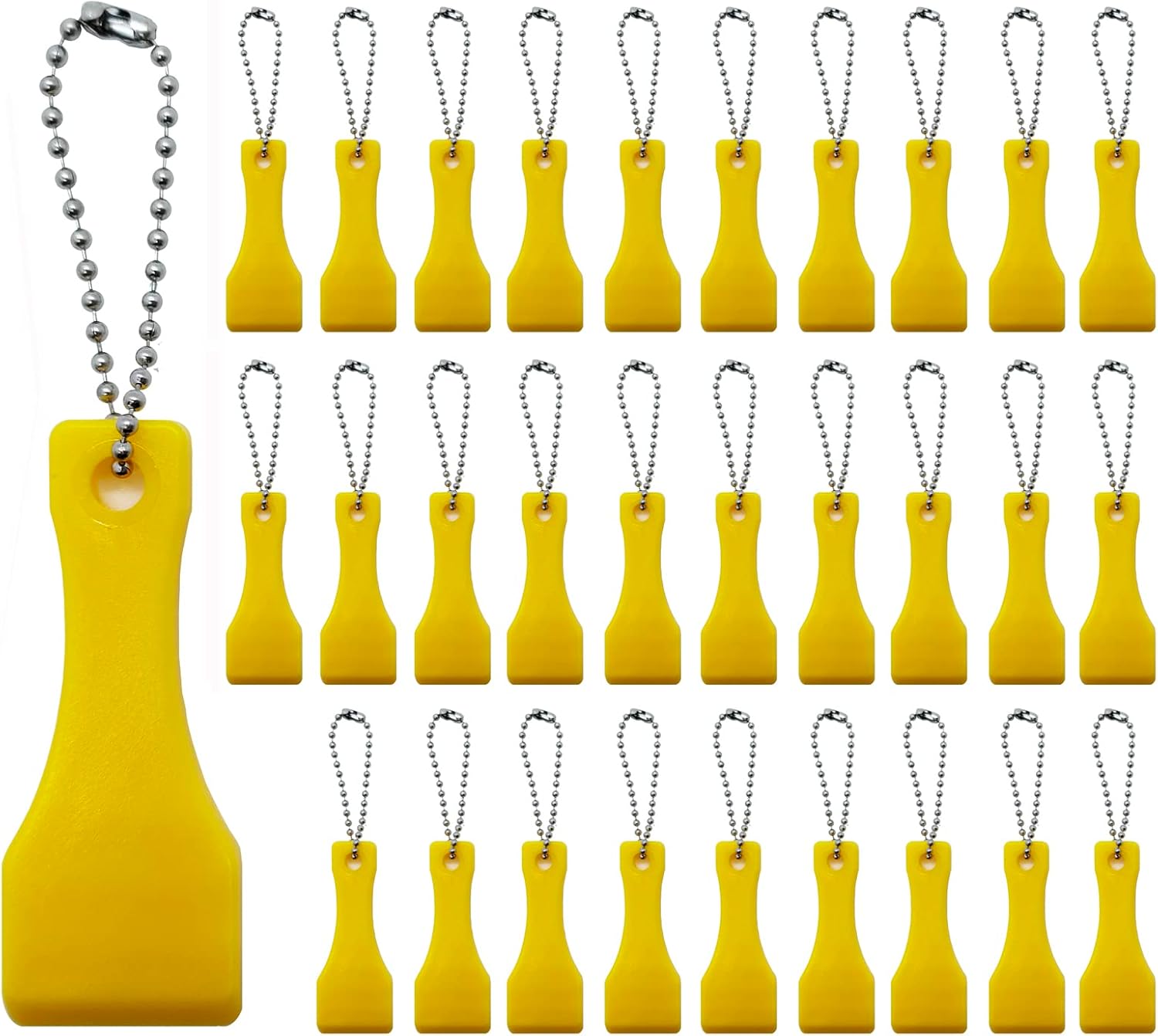 30 PCS Lottery Ticket Scratcher Tool Keychain, Lotto Scratcher Keyring,Scraper for Label,Films, Lottery eBaydiy Tools