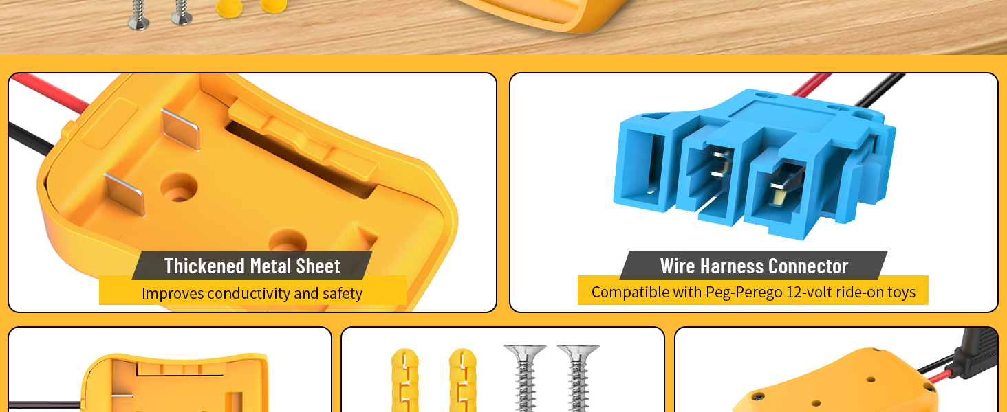 dewalt power wheels adapter