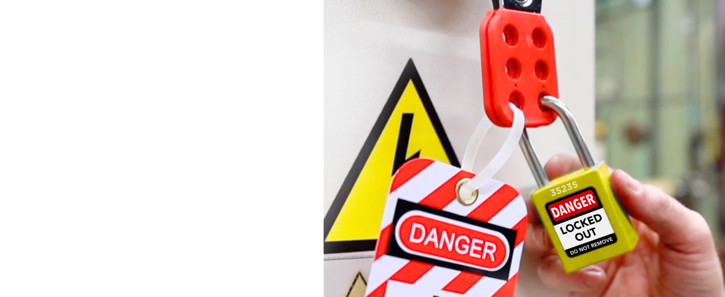 precision-engineered yellow Lockout Tagout padlock