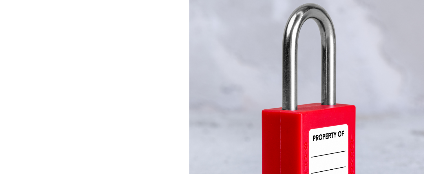 highly versatile 1/4 inch shackle loto lockout tagout padlock made for safety industrial