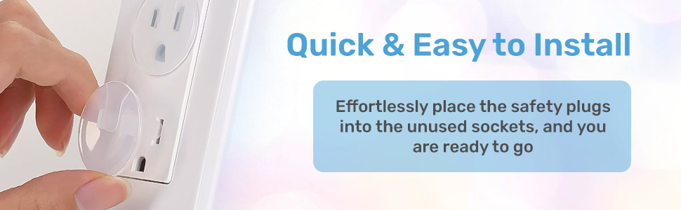 Quick and Easy to Install childproof safety plugs protector socket kit babyproof power electric