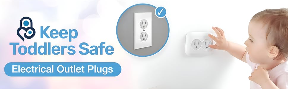 Keep toddlers safe clear child-proof light plastic inserts in receptacle to wall for baby