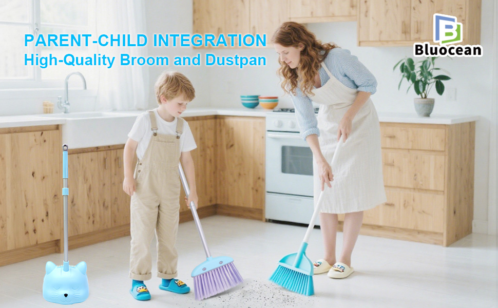 Mini Broom and Dustpan Set for Kids